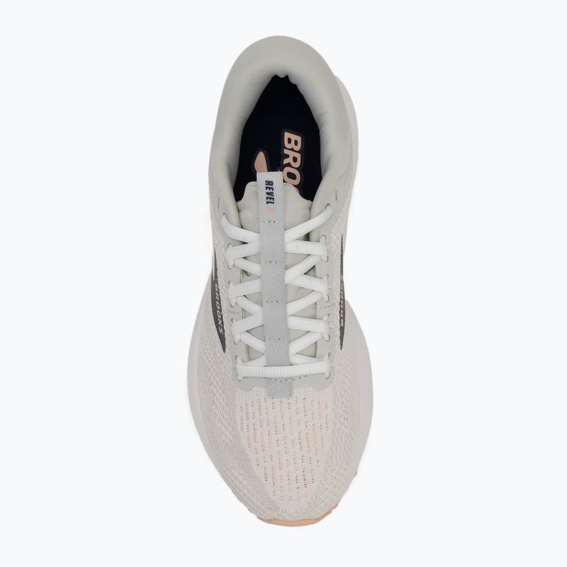 Moteriški bėgimo batai Brooks Revel 7 oyster/white/tropical peach 5