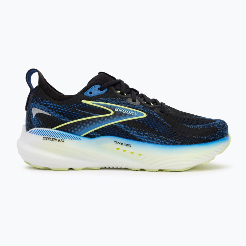 Vyriški bėgimo batai Brooks Glycerin GTS 22 black/cobalt/neo yellow 2