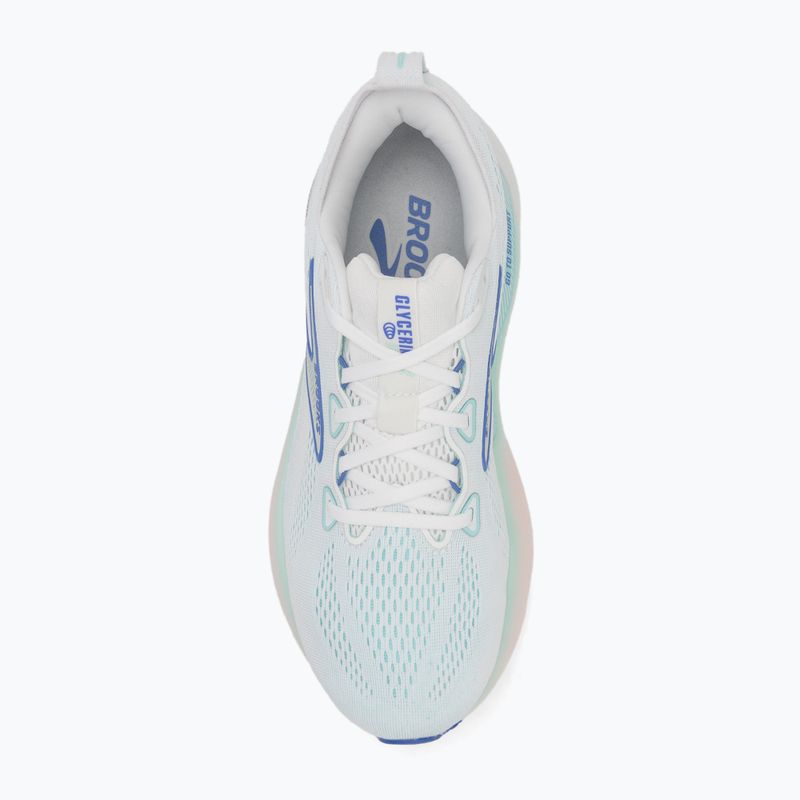 Moteriški bėgimo batai Brooks Glycerin GTS 22 white/limpet shell/amparo blue 5
