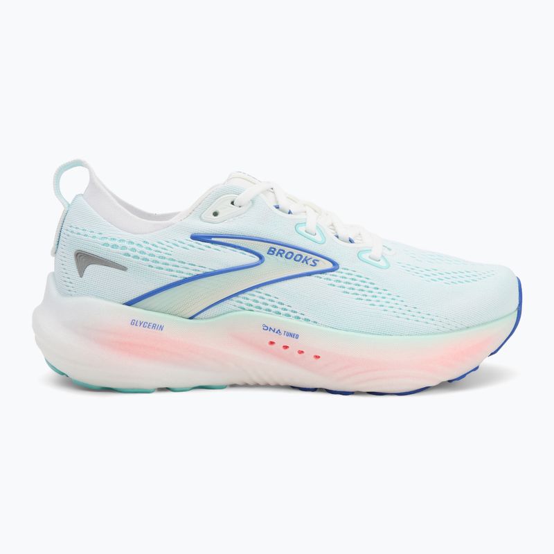 Moteriški bėgimo batai Brooks Glycerin 22 wide fit white/limpet shell/amparo blue 2