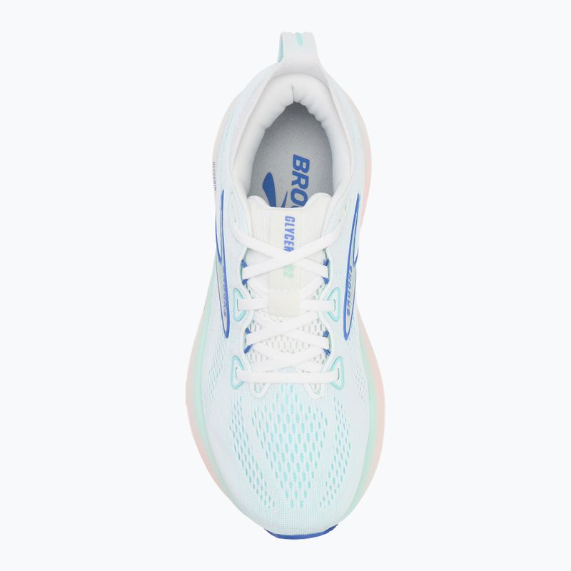Moteriški bėgimo batai Brooks Glycerin 22 wide fit white/limpet shell/amparo blue 5