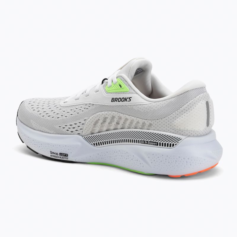 Vyriški bėgimo bateliai Brooks Adrenaline GTS 24 white/gecko/atomizer 3