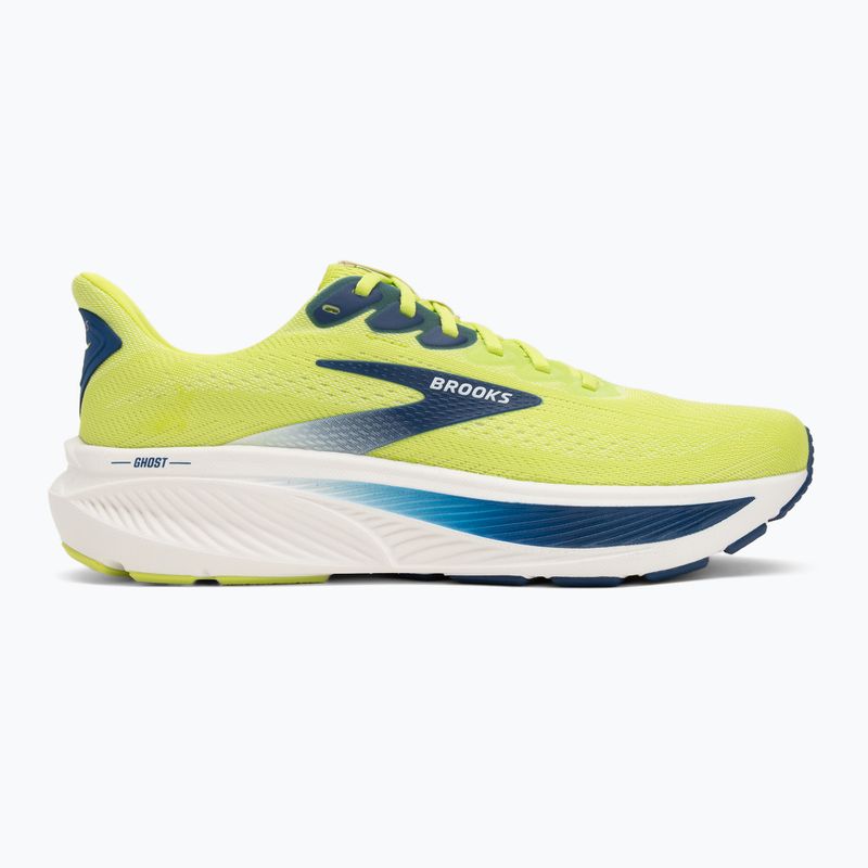 Vyriški bėgimo batai Brooks Ghost 17 acid lime/navy/white 2