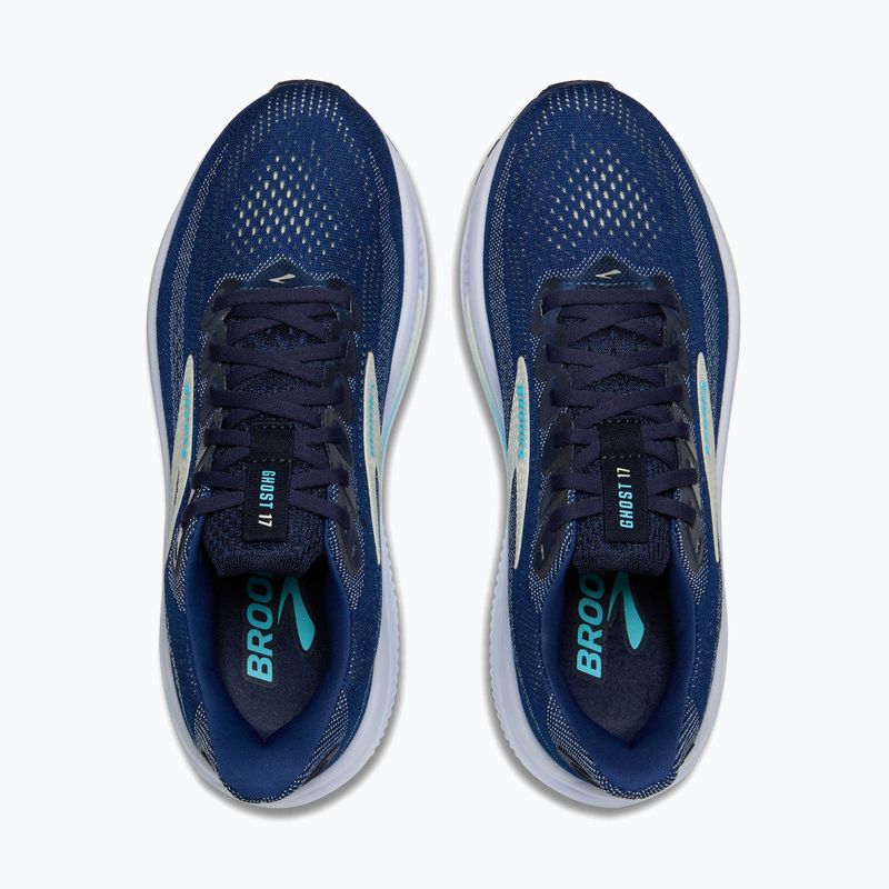 Moteriški bėgimo bateliai Brooks Ghost 17 navy/green/turquoise 8