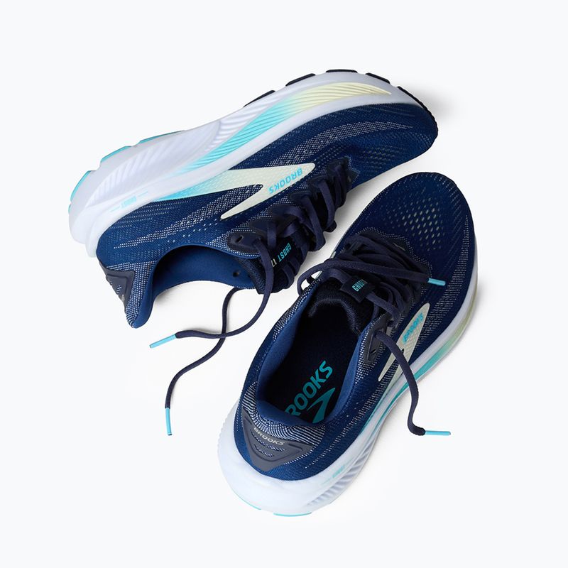 Moteriški bėgimo bateliai Brooks Ghost 17 navy/green/turquoise 9