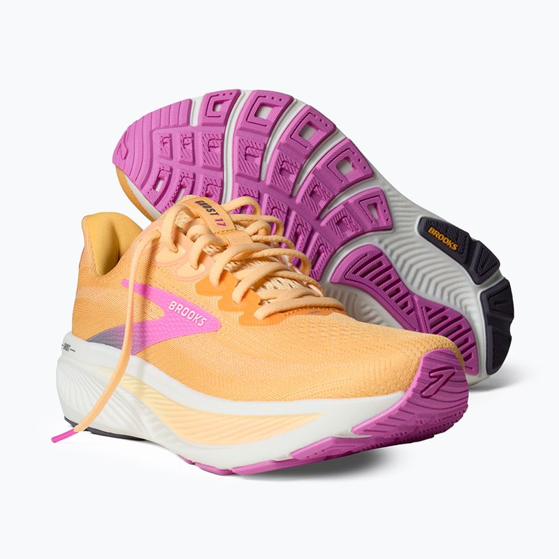 Moteriški bėgimo bateliai Brooks Ghost 17 apricot/grey/pink 10