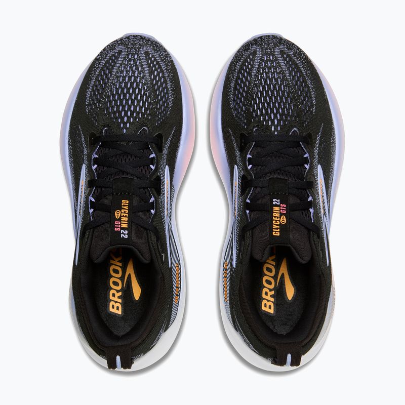 Bėgimo batai Brooks Glycerin GTS 22 black/blue heron/orange 8