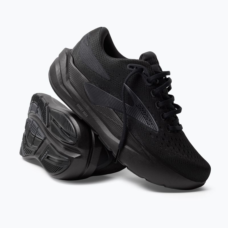 Vyriški bėgimo bateliai Brooks Ghost Max 3 black/black/ebony 9