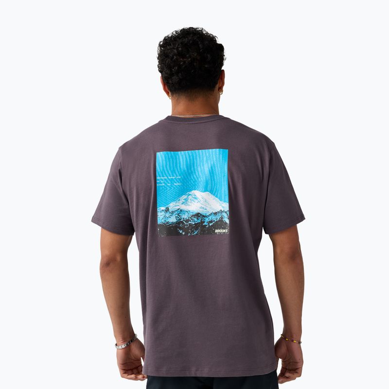 Vyriški bėgimo marškinėliai Brooks Graphic dark russet/atomic blue 2