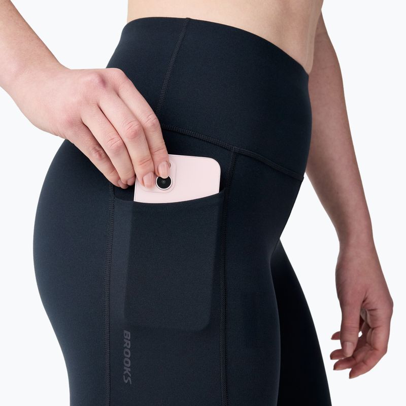 Moteriškos bėgimo tamprės Brooks Chaser 7/8 Tight black 4