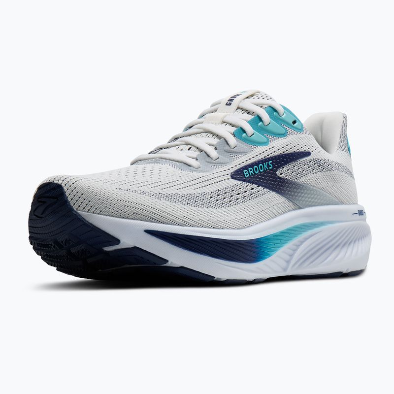 Vyriški bėgimo batai Brooks Ghost 17 white/beacon blue/ipanema 4