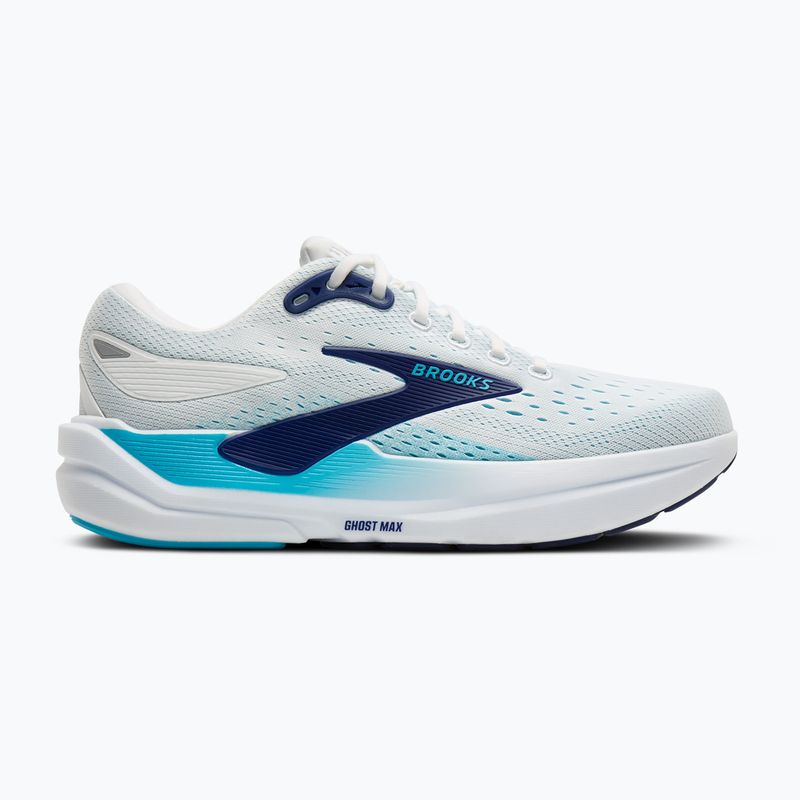 Vyriški bėgimo batai Brooks Ghost Max 3 bright white/beacon blue/teal 2