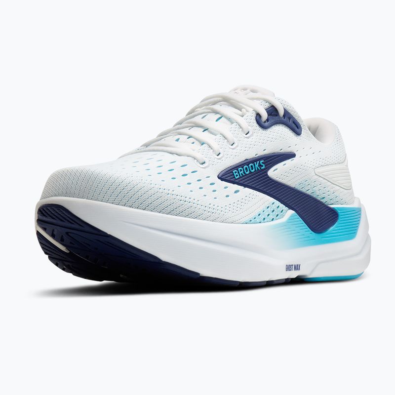 Vyriški bėgimo batai Brooks Ghost Max 3 bright white/beacon blue/teal 4