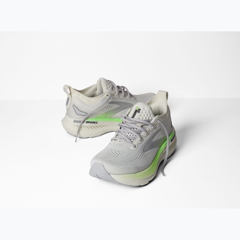 Vyriški bėgimo batai Brooks Glycerin GTS 23 grey/green/black 8