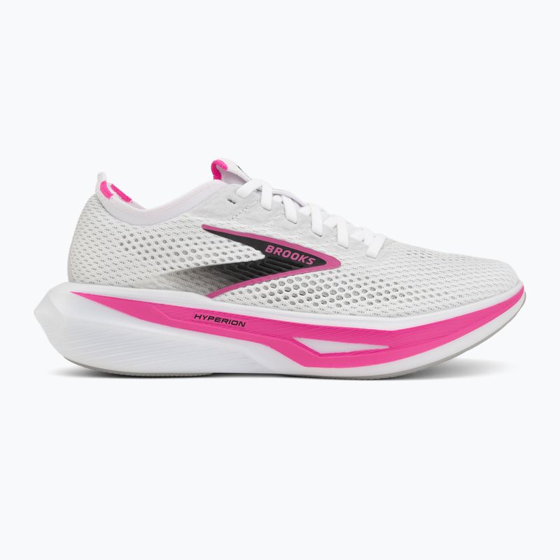 Moteriški bėgimo batai Brooks Hyperion 3 white/luminary/cyber pink 2