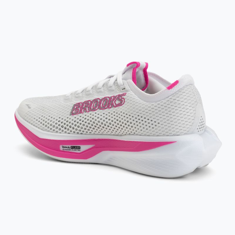 Moteriški bėgimo batai Brooks Hyperion 3 white/luminary/cyber pink 3