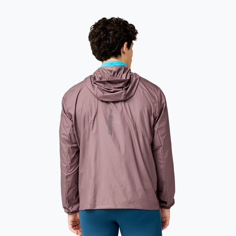 Vyriška bėgimo striukė Brooks Canopy Packable Jacket brown 2