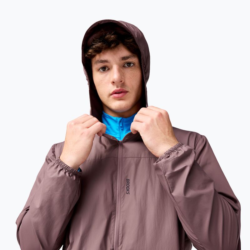 Vyriška bėgimo striukė Brooks Canopy Packable Jacket brown 3