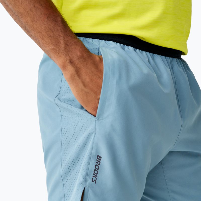 Vyriški bėgimo šortai Brooks Dash blue 5