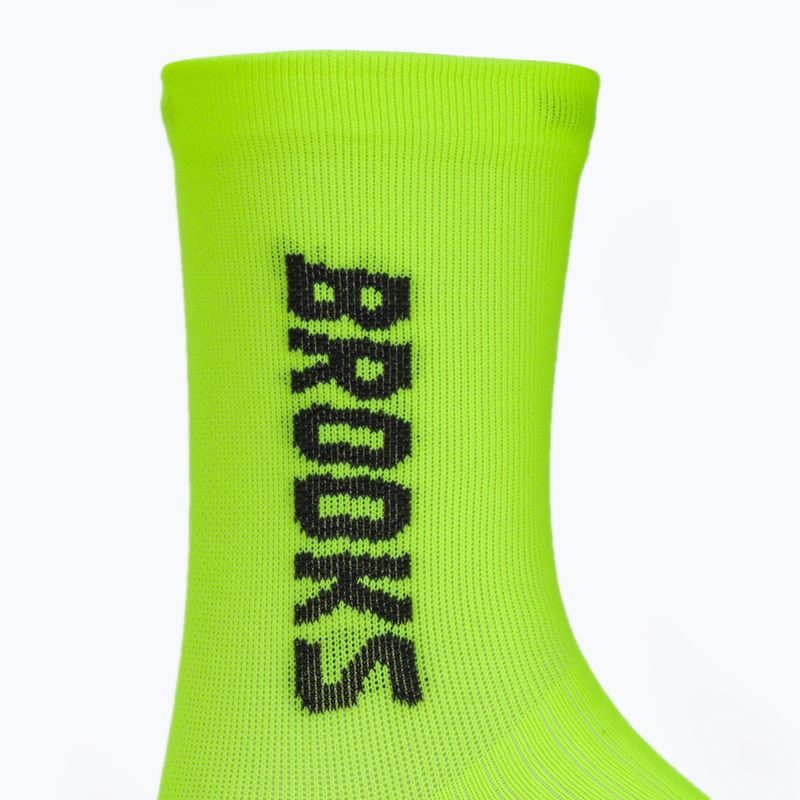 Bėgimo kojinės Brooks Ghost Crew yellow 3