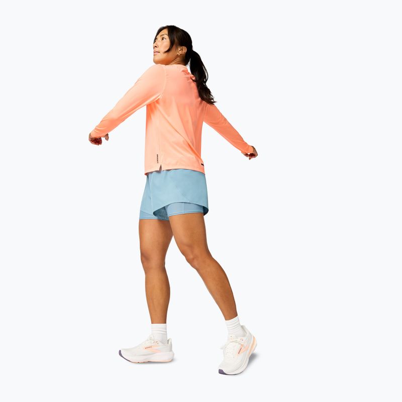 Moteriški bėgimo šortai Brooks Dash 2in1 blue 2