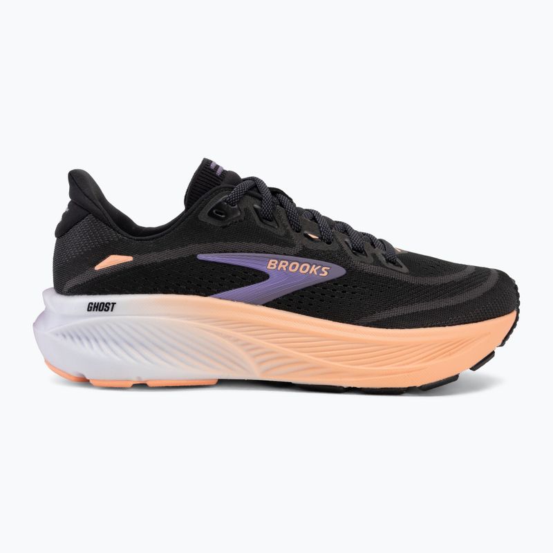 Moteriški bėgimo batai Brooks Ghost 18 black/mulled grape/peach 2