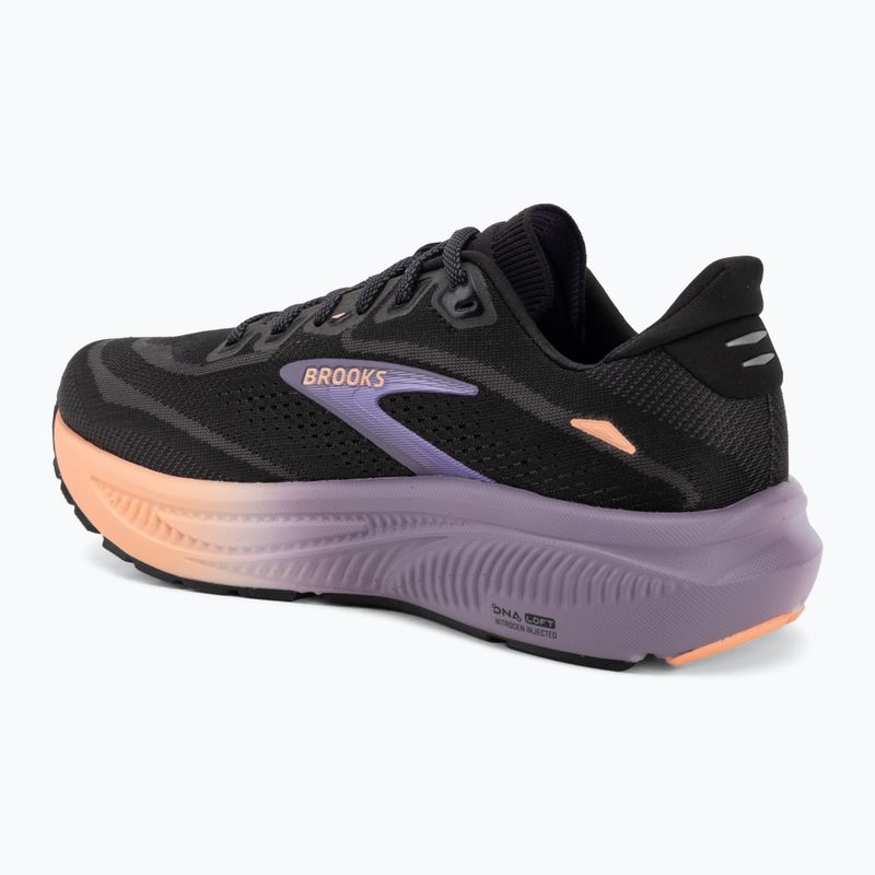 Moteriški bėgimo batai Brooks Ghost 18 black/mulled grape/peach 3
