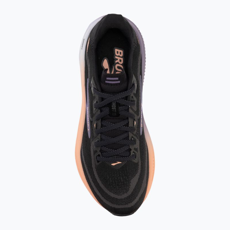 Moteriški bėgimo batai Brooks Ghost 18 black/mulled grape/peach 5