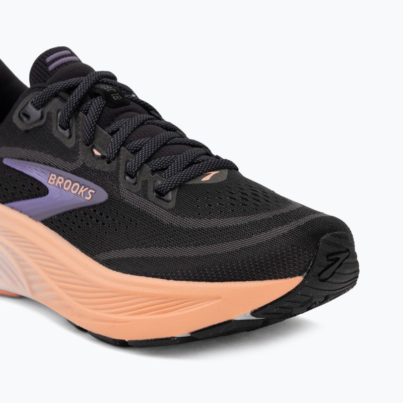 Moteriški bėgimo batai Brooks Ghost 18 black/mulled grape/peach 7