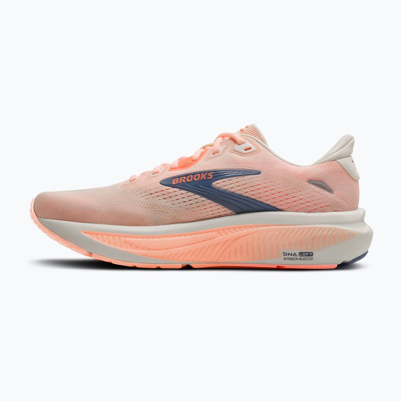 Moteriški bėgimo batai Brooks Ghost 18 star white/cyber peach/grey 3