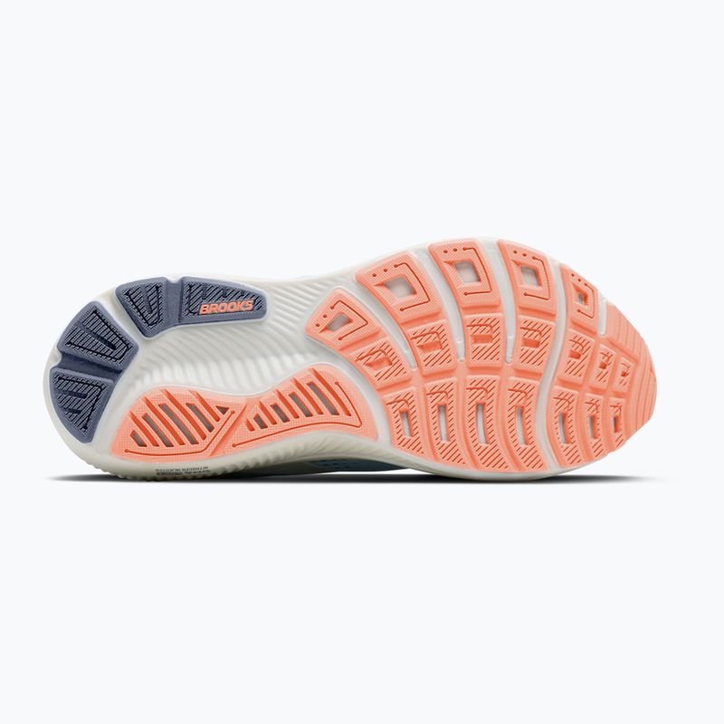 Moteriški bėgimo batai Brooks Ghost 18 star white/cyber peach/grey 6