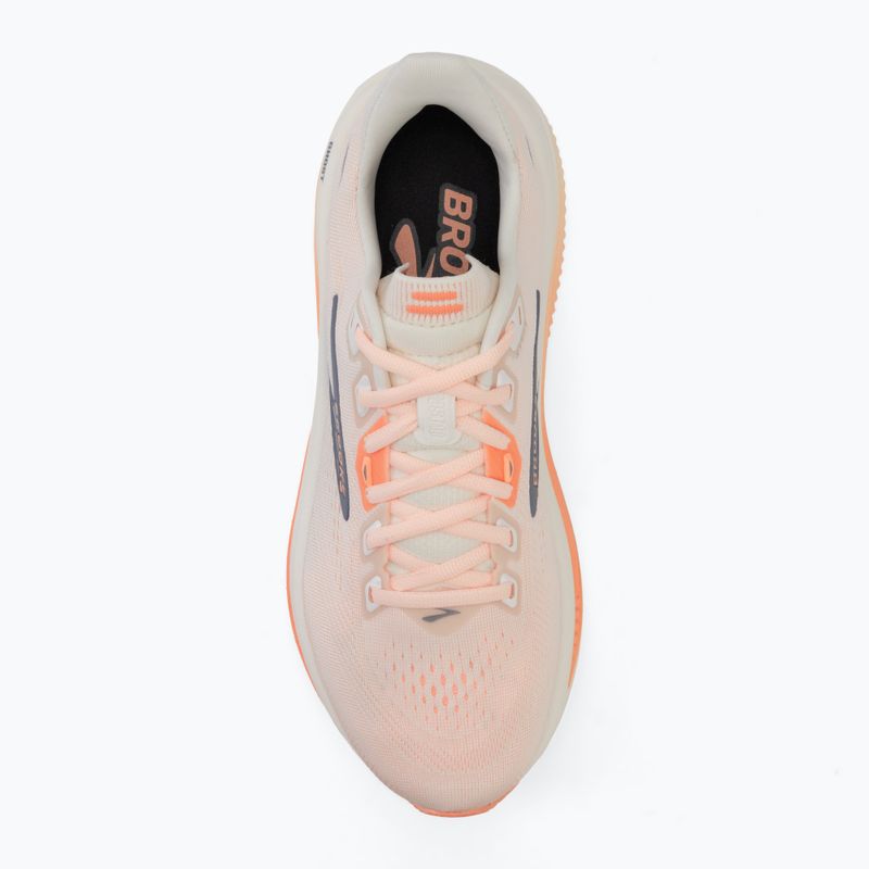 Moteriški bėgimo batai Brooks Ghost 18 star white/cyber peach/grey 5