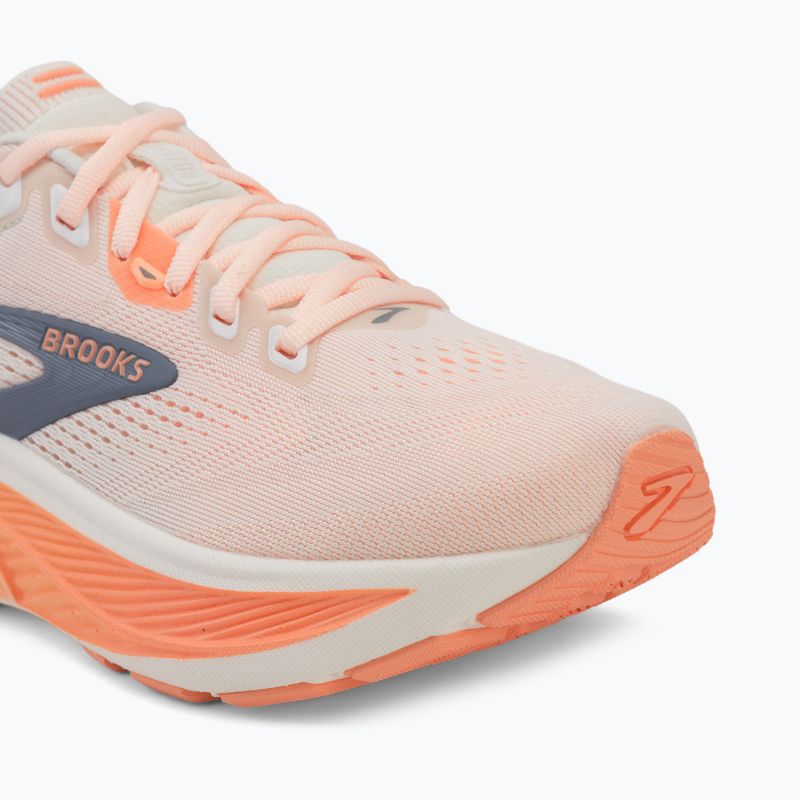 Moteriški bėgimo batai Brooks Ghost 18 star white/cyber peach/grey 7