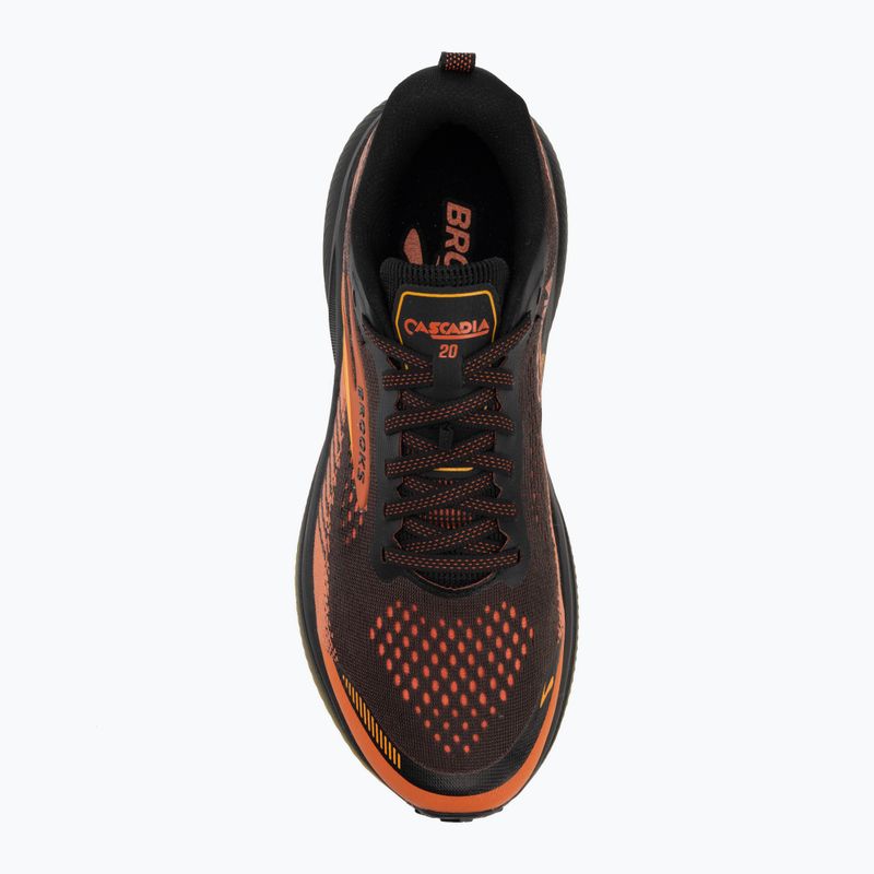 Vyriški bėgimo batai Brooks Cascadia 20 black/tigerlily/orange 5