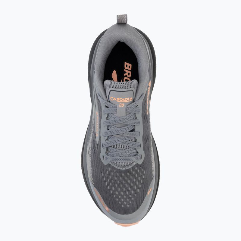 Moteriški bėgimo batai Brooks Cascadia 20 grey/grey/peach 5