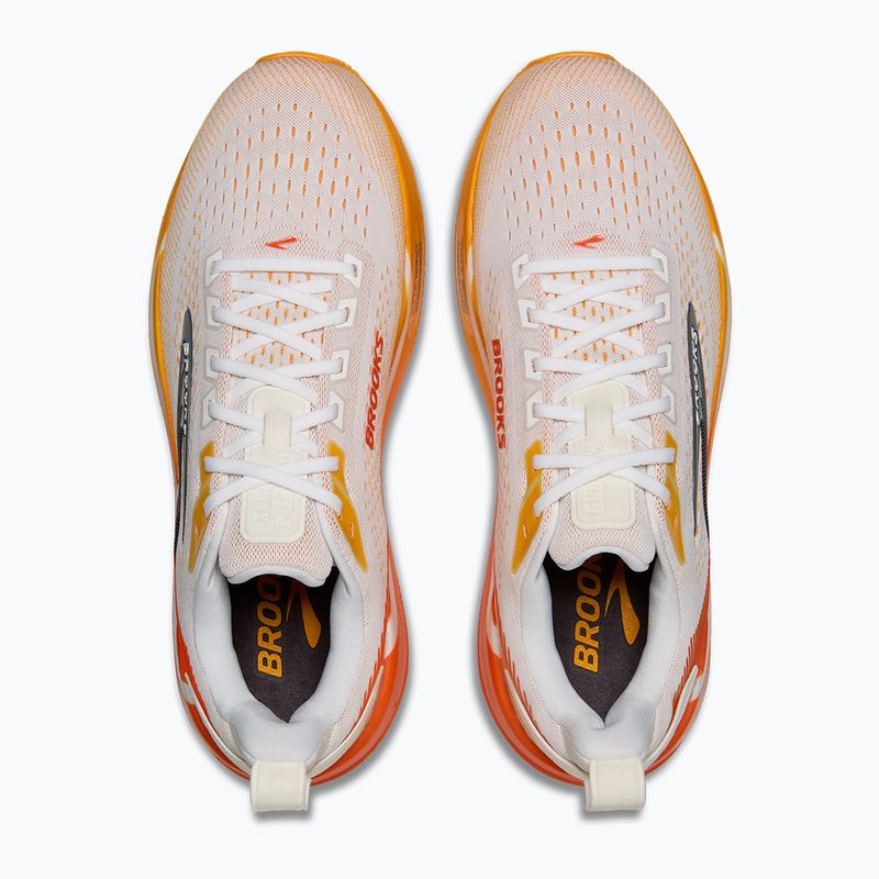 Vyriški bėgimo batai Brooks Ghost Max 4 white/orange/red 5
