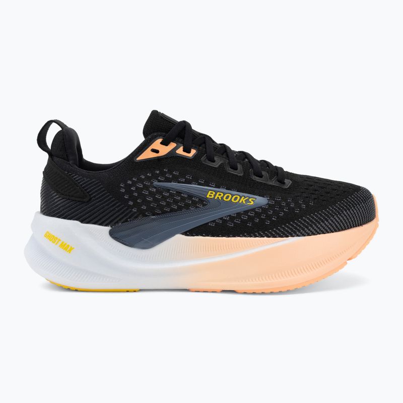 Moteriški bėgimo batai Brooks Ghost Max 4 black/folkstone/cyber peach 2