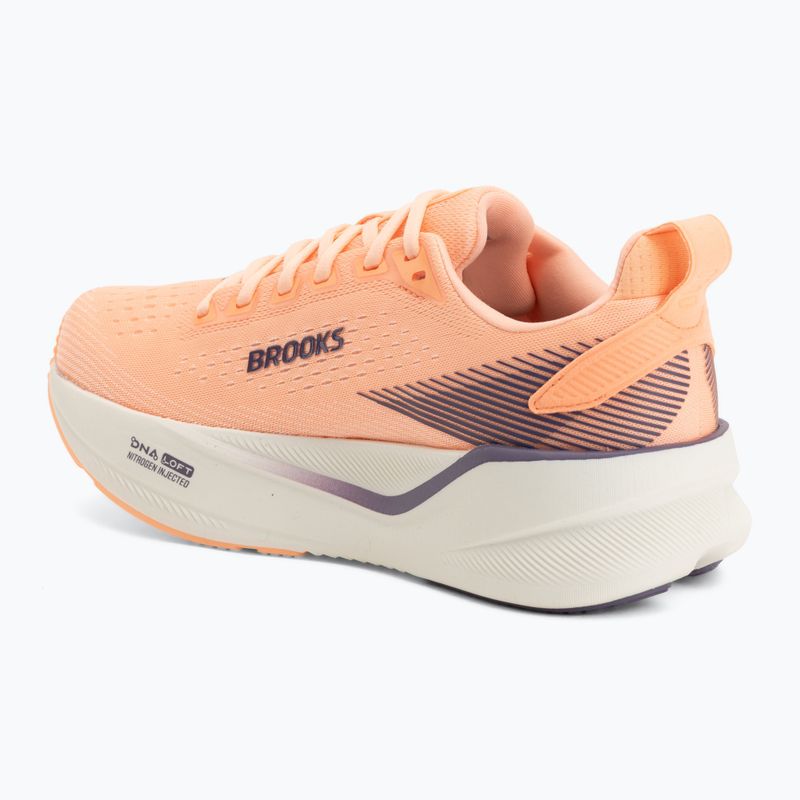 Moteriški bėgimo batai Brooks Ghost Max 4 cyber peach/grape/bluewash 3