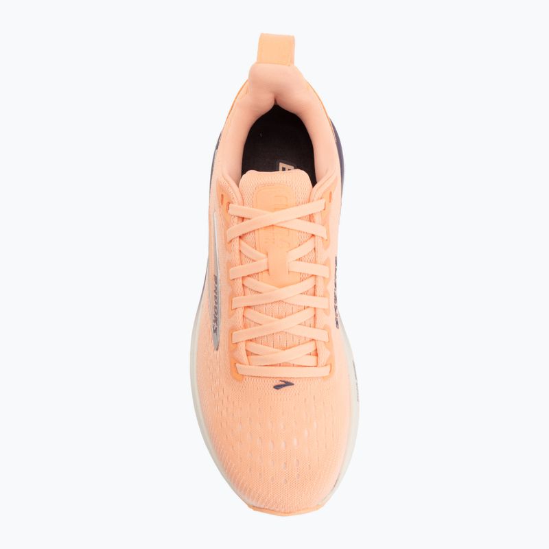 Moteriški bėgimo batai Brooks Ghost Max 4 cyber peach/grape/bluewash 5