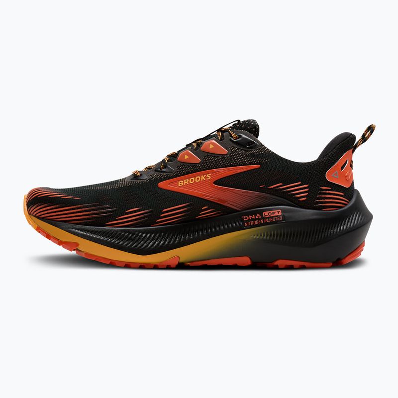 Vyriški bėgimo batai Brooks Ghost Trail black/red/orange 3