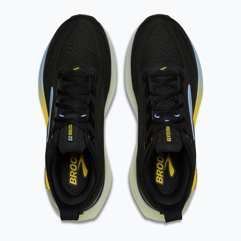 Vyriški bėgimo batai Brooks Glycerin 23 black/cyber yellow/nightlife 5