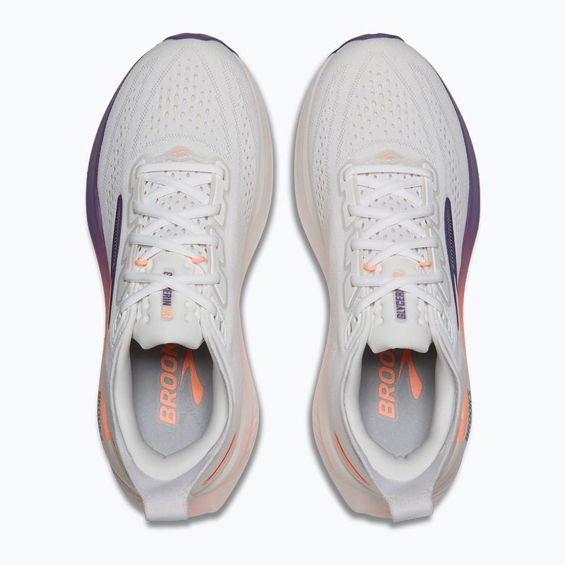 Moteriški bėgimo batai Brooks Glycerin 23 white/mulled grape/clear 5