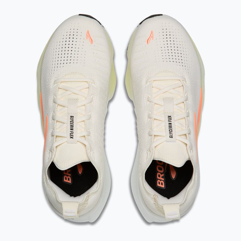 Moteriški bėgimo batai Brooks Glycerin Flex white/peach/nightlife 5