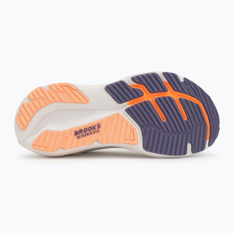 Moteriški bėgimo batai Brooks Glycerin GTS 23 white/mulled grape/clear 4