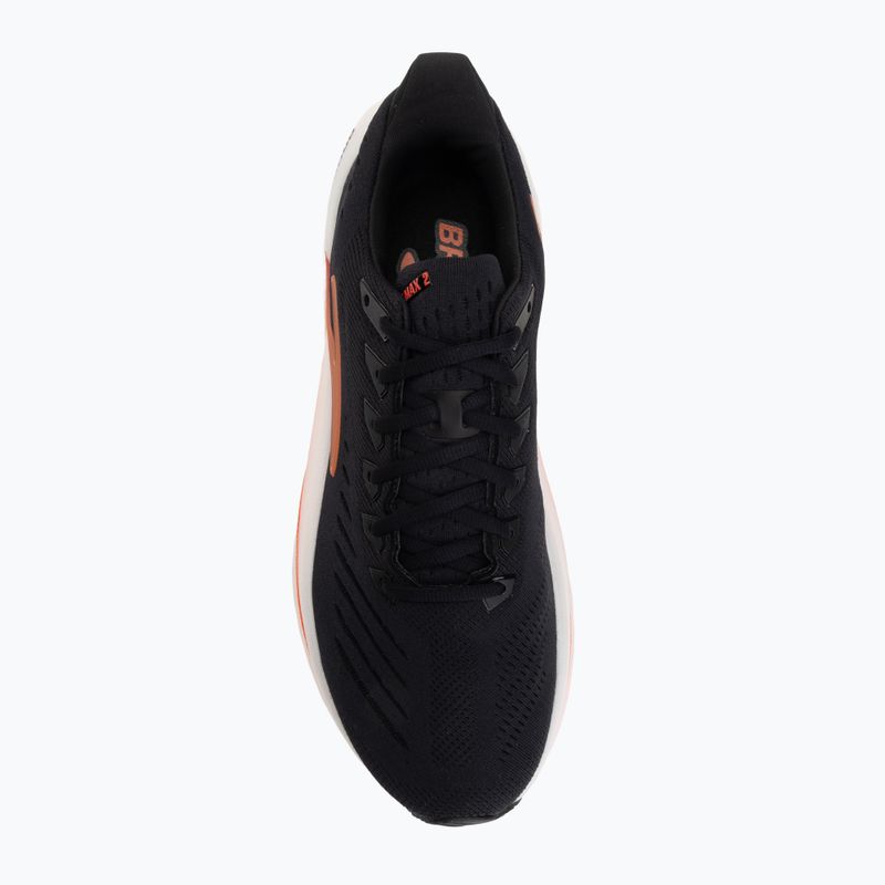 Vyriški bėgimo batai Brooks Glycerin Max 2 black/tigerlilly/orange 5
