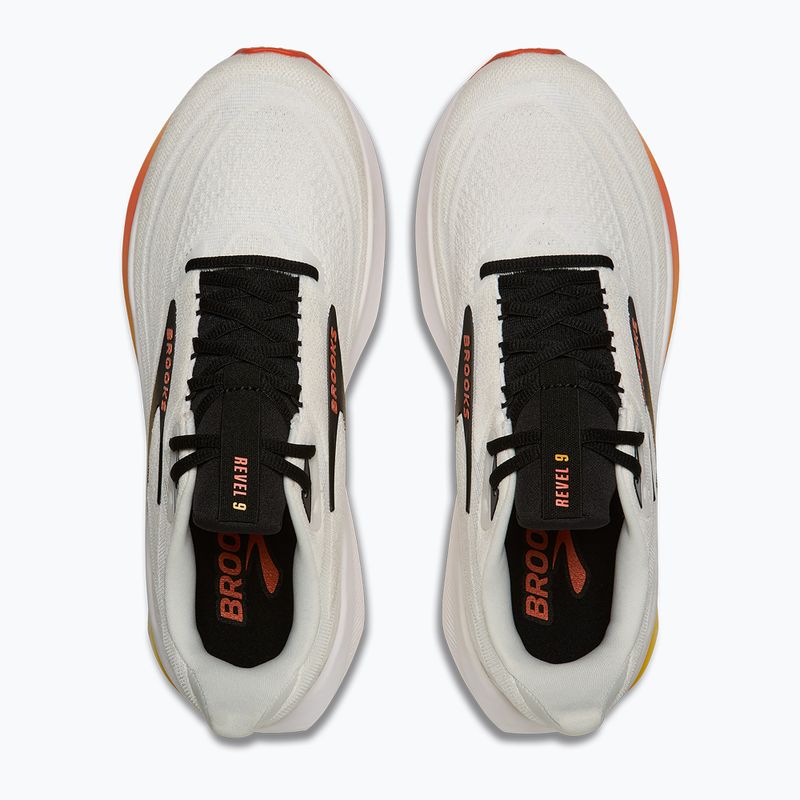 Vyriški bėgimo batai Brooks Revel 9 white/orange/black 5