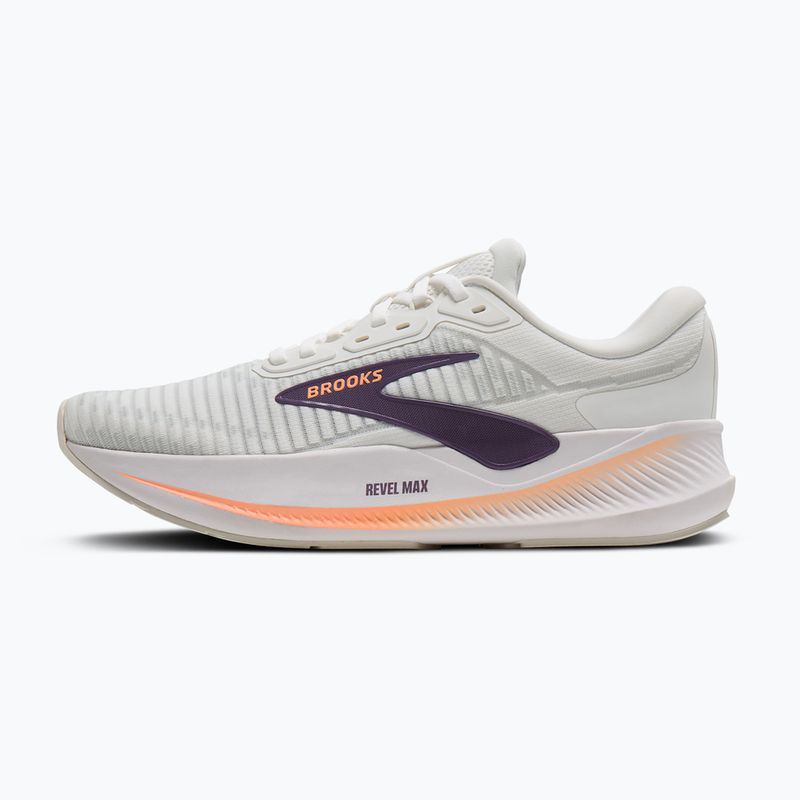 Moteriški bėgimo batai Brooks Revel Max brightwhite/mulledgrape/peach 2