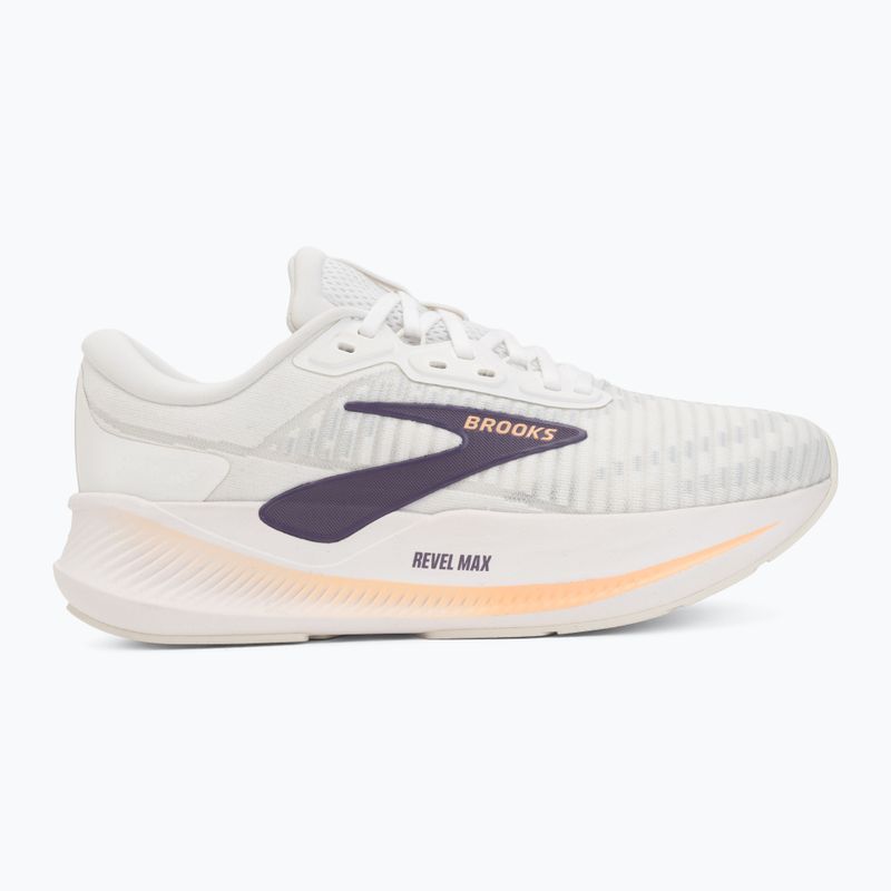 Moteriški bėgimo batai Brooks Revel Max brightwhite/mulledgrape/peach 2