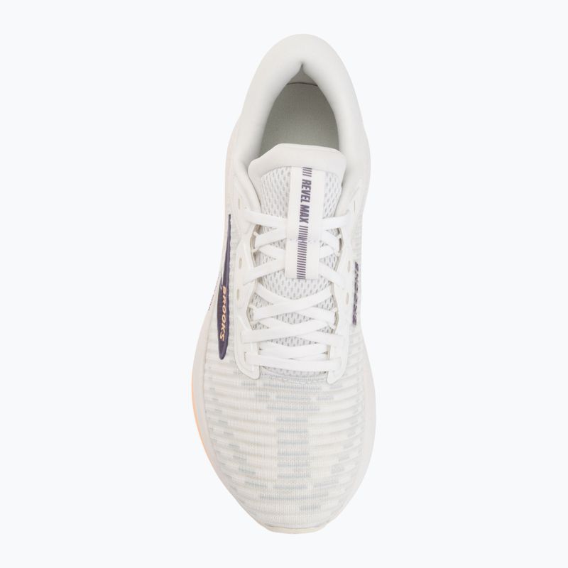 Moteriški bėgimo batai Brooks Revel Max brightwhite/mulledgrape/peach 5