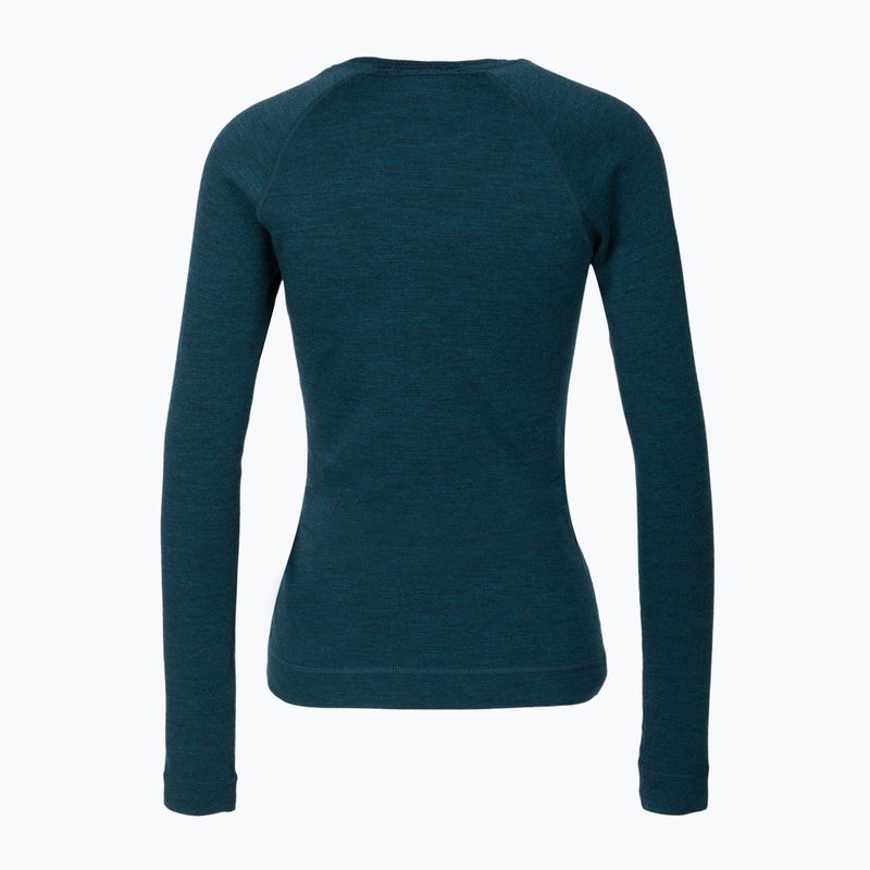 Moteriški termoaktyvūs marškinėliai Smartwool Merino 250 Baselayer Crew Boxed twilight blue heather 2